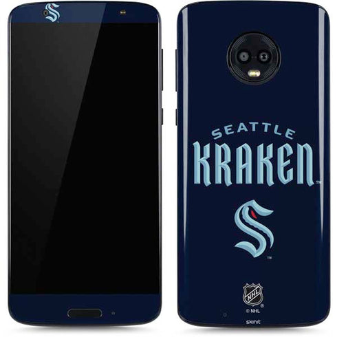 NHL Seattle Kraken Script Moto G6 Skin
