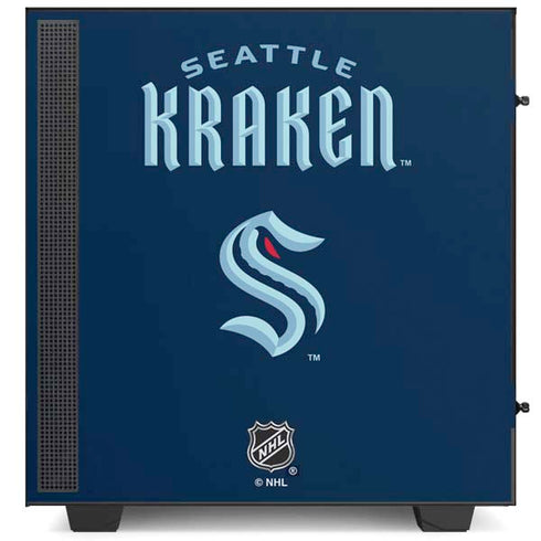 NHL Seattle Kraken Script NZXT H510 Compact ATX Mid-Tower Case Skin