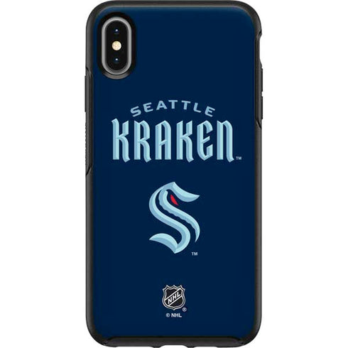 NHL Seattle Kraken Script Otterbox Symmetry iPhone Skin