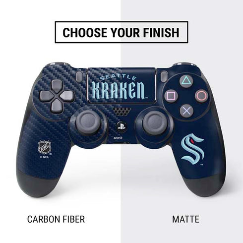 NHL Seattle Kraken Script PS4 Pro/Slim Controller Skin