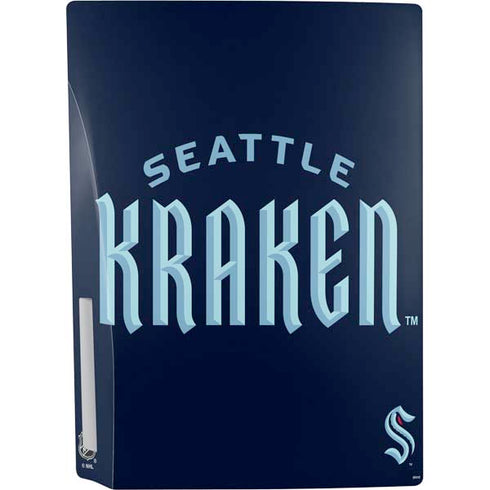 NHL Seattle Kraken Script PS5 Console Skin