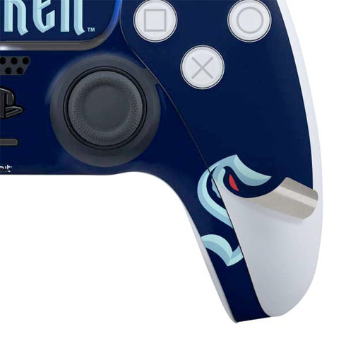 NHL Seattle Kraken Script PS5 Controller Skin