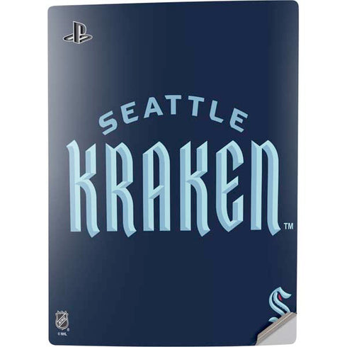 NHL Seattle Kraken Script PS5 Digital Edition Console Skin