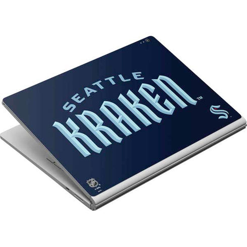 NHL Seattle Kraken Script Surface Book Skin