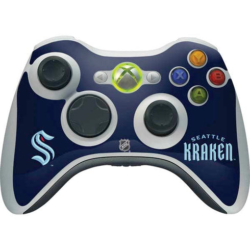 NHL Seattle Kraken Script Xbox 360 Wireless Controller Skin