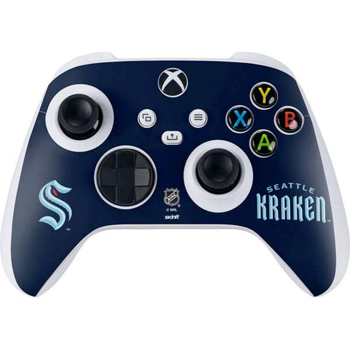 NHL Seattle Kraken Script Xbox Series S Controller Skin