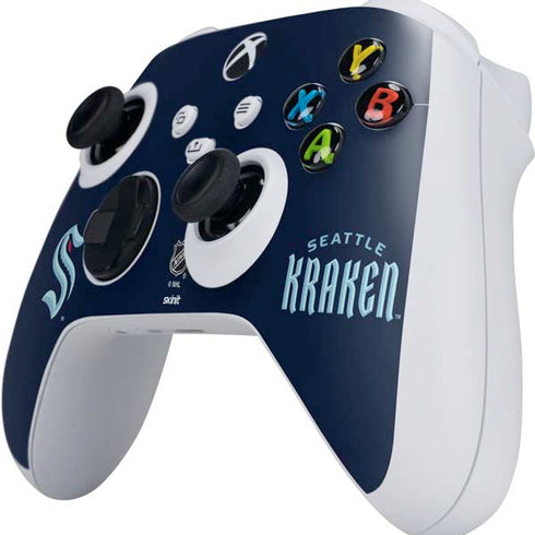 NHL Seattle Kraken Script Xbox Series S Controller Skin