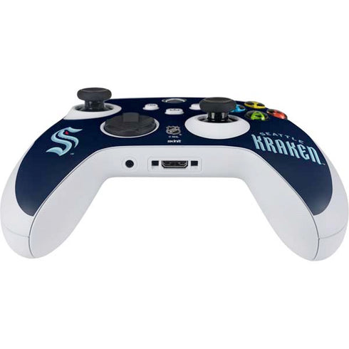 NHL Seattle Kraken Script Xbox Series S Controller Skin