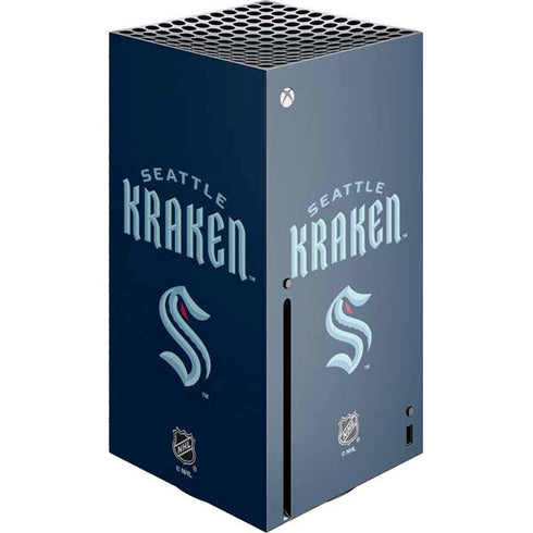 NHL Seattle Kraken Script Xbox Series X Console Skin