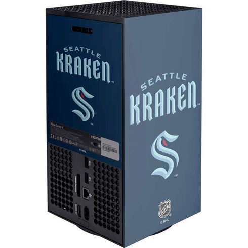 NHL Seattle Kraken Script Xbox Series X Console Skin