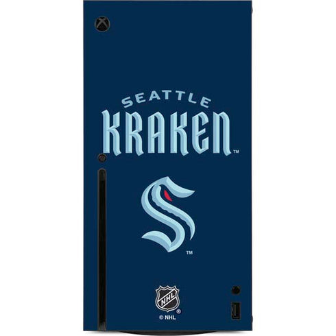 NHL Seattle Kraken Script Xbox Series X Console Skin
