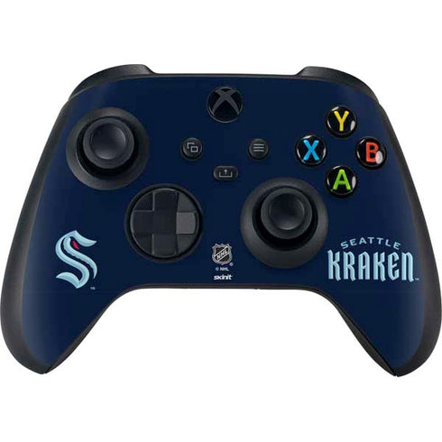 NHL Seattle Kraken Script Xbox Series X Controller Skin