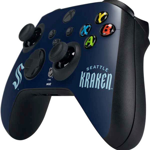 NHL Seattle Kraken Script Xbox Series X Controller Skin
