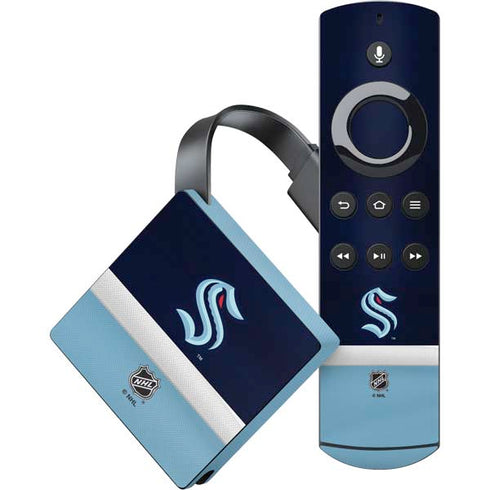 NHL Seattle Kraken Striped Amazon Fire TV Skin