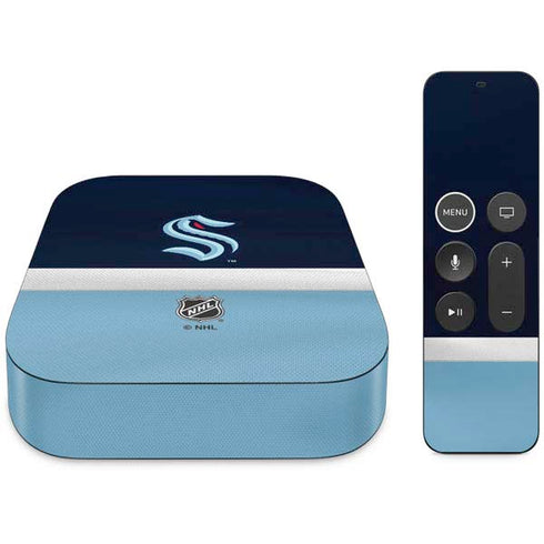 NHL Seattle Kraken Striped Apple TV Skin