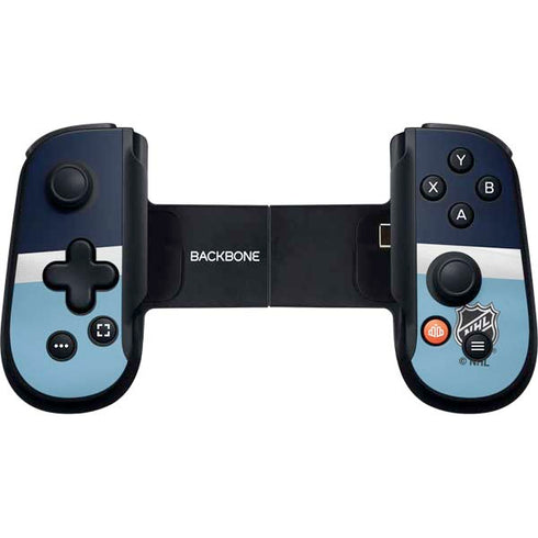 NHL Seattle Kraken Striped Backbone One for iPhone Game Controller Skin