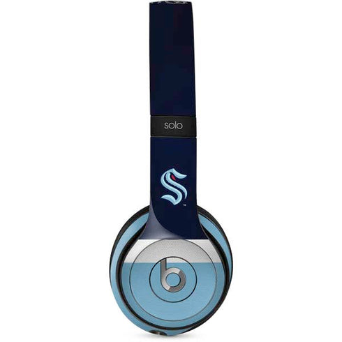 NHL Seattle Kraken Striped Beats Solo 2 Wired Skin