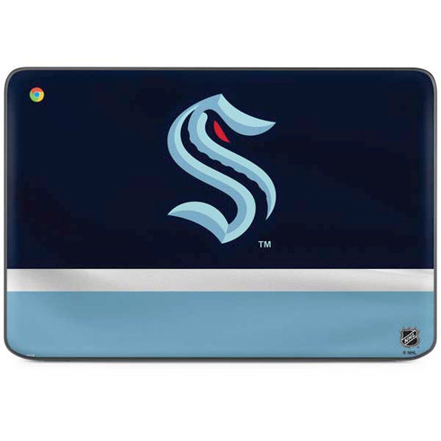 NHL Seattle Kraken Striped HP Chromebook Skin