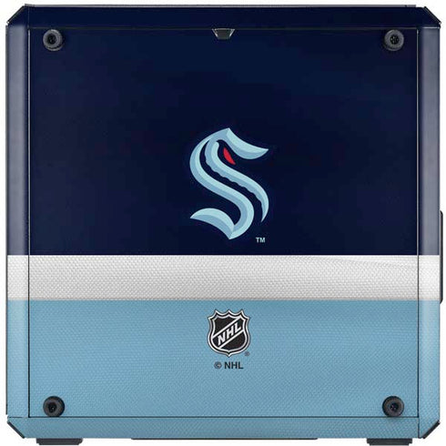 NHL Seattle Kraken Striped Cooler Master MasterBox Q300L Mini Tower Skin