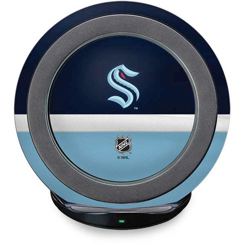 NHL Seattle Kraken Striped Fast Charge Wireless Charging Stand Skin