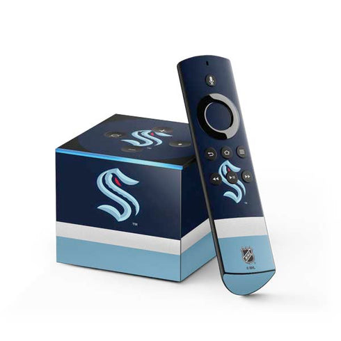 NHL Seattle Kraken Striped Fire TV Cube Skin