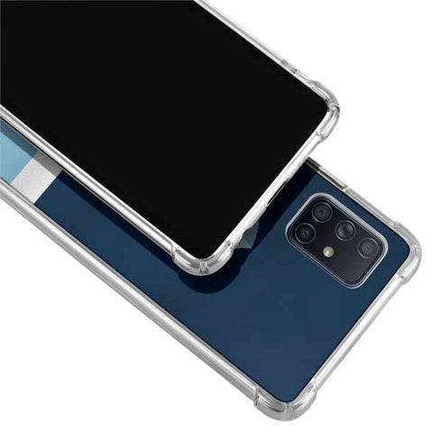 NHL Seattle Kraken Striped Galaxy A71 5G Clear Case