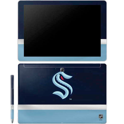 NHL Seattle Kraken Striped Galaxy Book 12in Skin