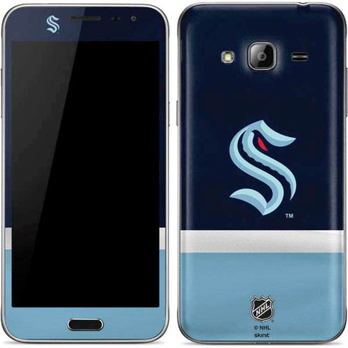 NHL Seattle Kraken Striped Galaxy J3 Skin