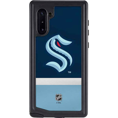 NHL Seattle Kraken Striped Galaxy Note 10 Waterproof Case