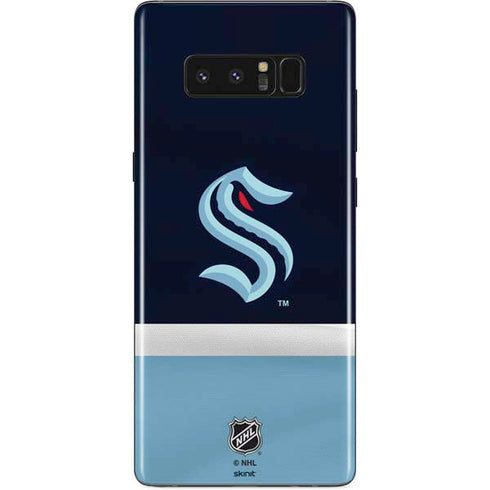 NHL Seattle Kraken Striped Galaxy Note 8 Skin