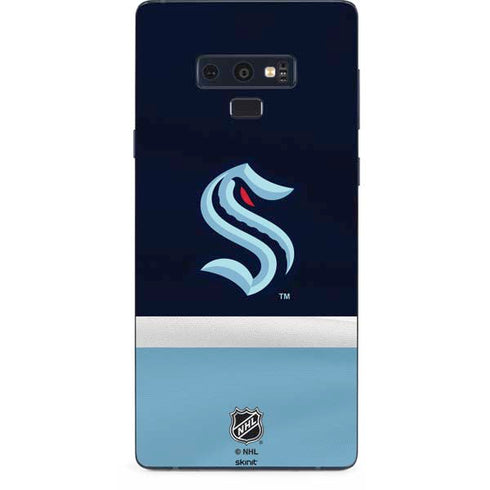 NHL Seattle Kraken Striped Galaxy Note 9 Skin