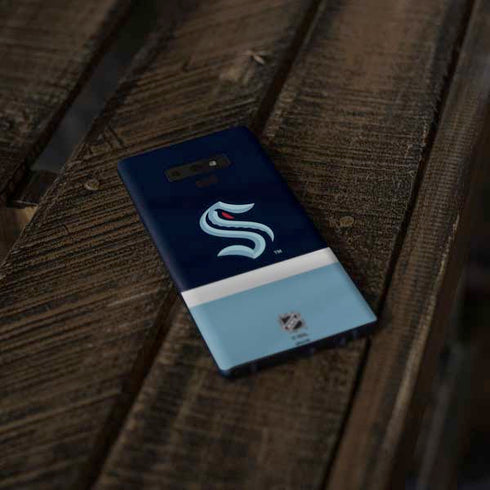 NHL Seattle Kraken Striped Galaxy Note 9 Skin