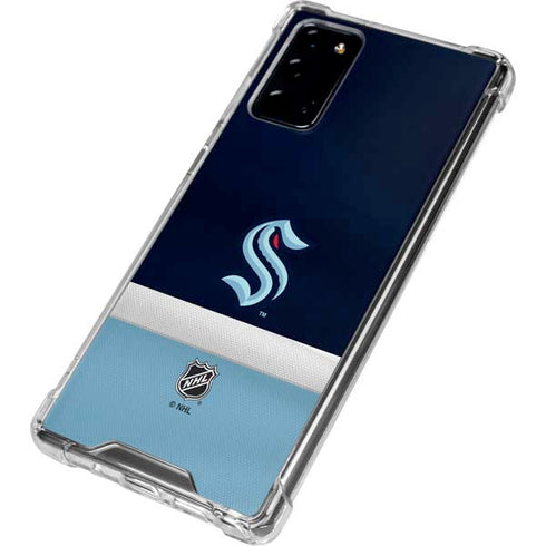 NHL Seattle Kraken Striped Galaxy Note20 5G Clear Case