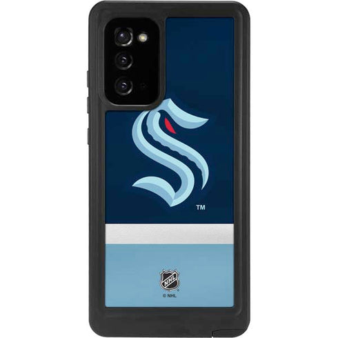 NHL Seattle Kraken Striped Galaxy Note20 5G Waterproof Case