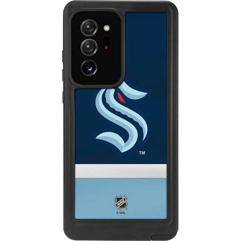 NHL Seattle Kraken Striped Galaxy Note20 Ultra 5G Waterproof Case