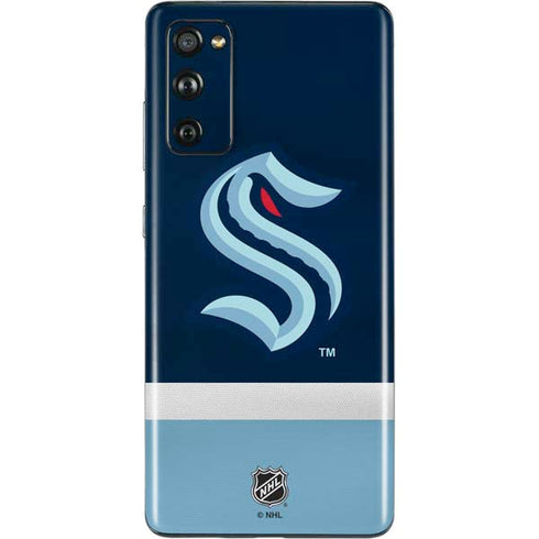 NHL Seattle Kraken Striped Galaxy S20 Fan Edition Skin