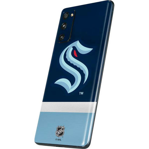 NHL Seattle Kraken Striped Galaxy S20 Fan Edition Skin