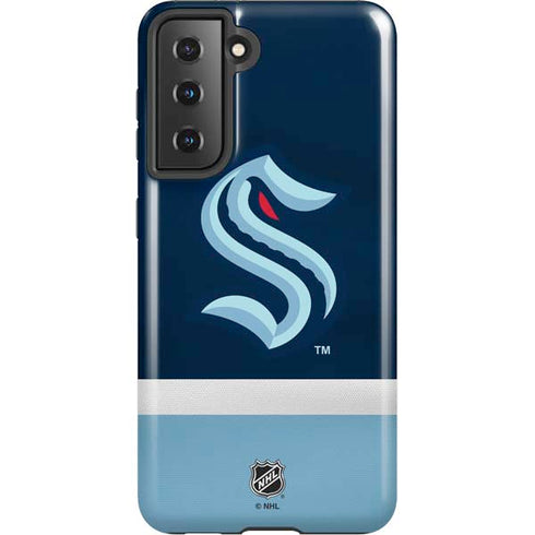 NHL Seattle Kraken Striped Galaxy S21 5G Pro Case