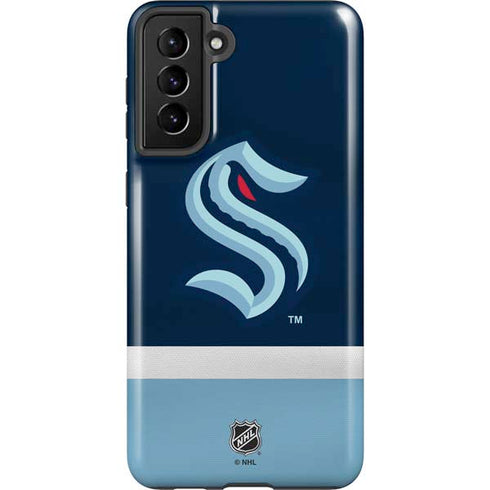 NHL Seattle Kraken Striped Galaxy S21 FE Pro Case