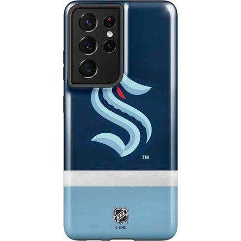 NHL Seattle Kraken Striped Galaxy S21 Ultra 5G Pro Case