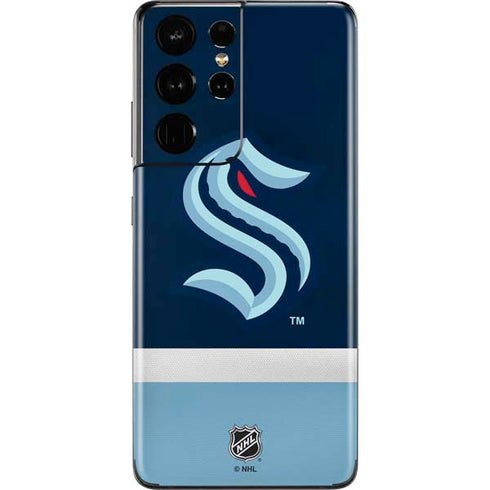 NHL Seattle Kraken Striped Galaxy S21 Ultra 5G Skin