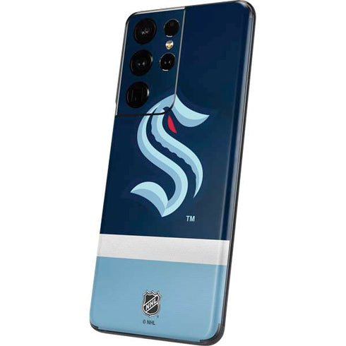 NHL Seattle Kraken Striped Galaxy S21 Ultra 5G Skin