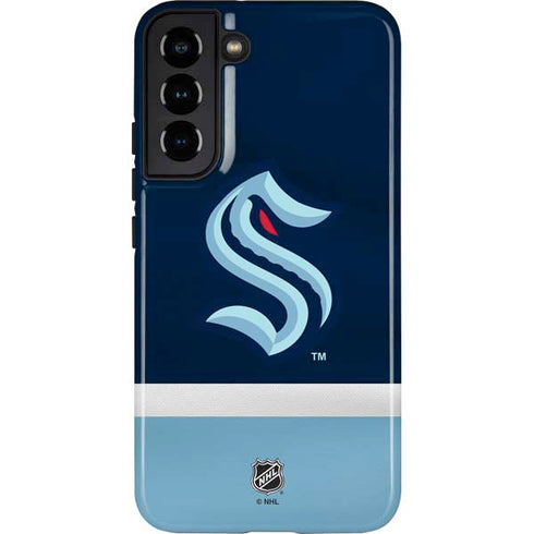 NHL Seattle Kraken Striped Galaxy S22 Plus Pro Case