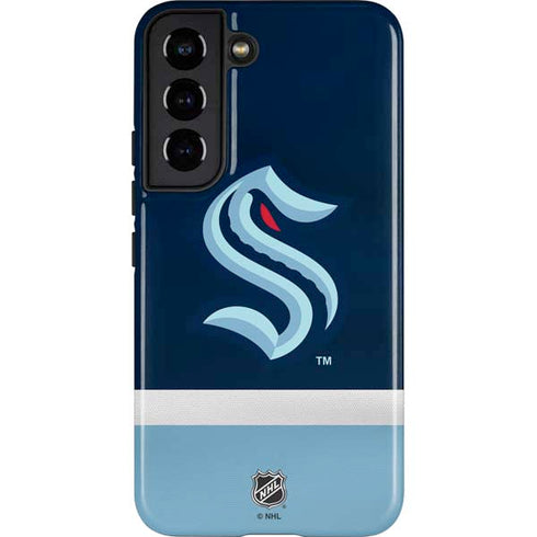 NHL Seattle Kraken Striped Galaxy S22 Pro Case