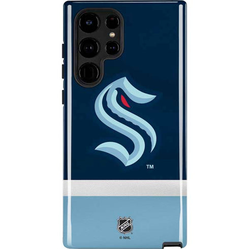 NHL Seattle Kraken Striped Galaxy S22 Ultra Pro Case