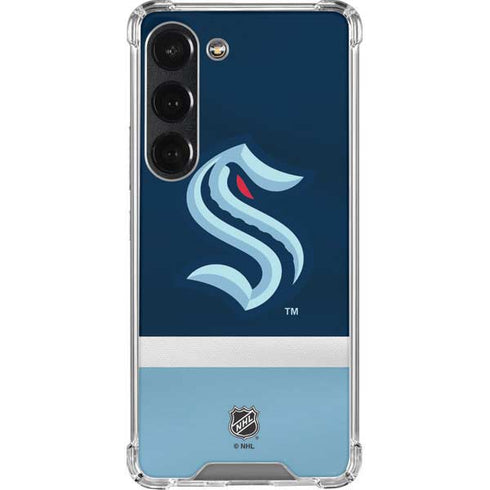 NHL Seattle Kraken Striped Galaxy S23 Clear Case