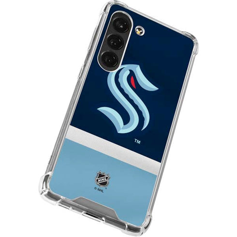 NHL Seattle Kraken Striped Galaxy S23 Clear Case