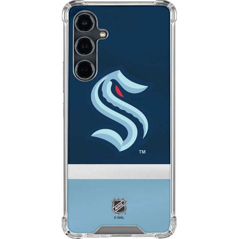 NHL Seattle Kraken Striped Galaxy S23 FE Clear Case