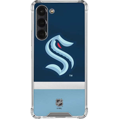 NHL Seattle Kraken Striped Galaxy S23 Plus Clear Case