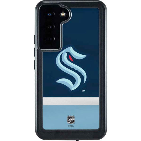 NHL Seattle Kraken Striped Galaxy S23 Plus Waterproof Case